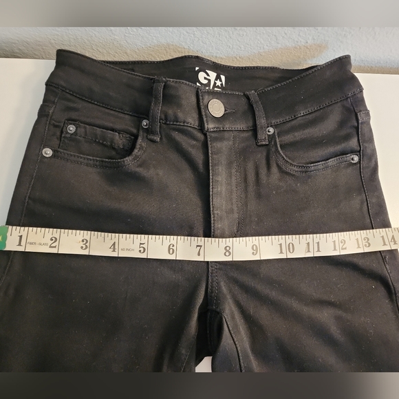 Garage GA Junior's Size 1 Black High Waist Stretch High Rise Denim Jeggings. New - Picture 6 of 8